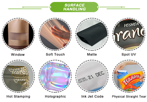 3.5g màu đen chống trẻ em đứng lên túi Zip khóa Mylar thoát Dây Kéo Túi Túi - Product Image 5