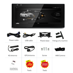 HFMidia MTK8581 10.25 pouces 12.3 pouces Autoradio Multimédia Sans Fil CarPlay Android 14 pour AUDI 17-22 A4 - Product Image 6