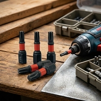 Embout d'impact Torx T20 professionnel de qualité industrielle LXD, 25 mm, résistant à la corrosion, en acier allié S2, couple élevé, pour outils de construction