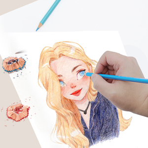 Yong 12 لون قلم رصاص بلاستيكي مثلث عمود أقلام رصاص ملونة رسم فني مستلزمات مدرسية مجموعة أدوات مكتبية - Product Image 6