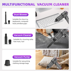 Aspirateur de voiture sans fil portatif mini, moteur sans balais 3 vitesses, aspiration maximale <span class=keywords><strong>18</strong></span> <span class=keywords><strong>Kpa</strong></span>, puissance 100W, autonomie 38 min, pour la poussière - Product Image 5