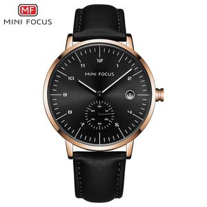 Montre-bracelet de style masculin Mini Focus MF0303G MF 0303 de marque, à quartz, chronographe, calendrier, étanche pour hommes - Product Image 6