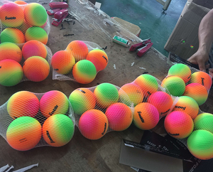 Giocattolo sportivo educativo personalizzato di fabbrica per bambini nuovo Design Color arcobaleno in morbida schiuma Mini <span class=keywords><strong>Set</strong></span> di palline da Baseball per giovani giocatori - Product Image 4
