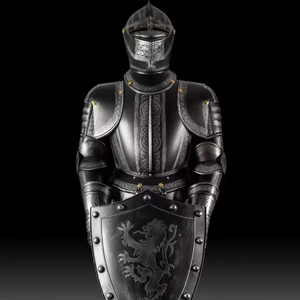 200cm Cuerpo completo Templario Armadura Caballero Medieval Guerrero Traje con escudo - Product Image 1