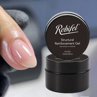 Gel Constructeur Transparent Professionnel pour Ongles, Durcissant et Renforçant, Gel UV/LED à Dissoudre pour Salons de Manucure, 15g