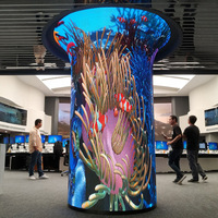 Module d'écran d'affichage LED d'intérieur personnalisable Panneau mural vidéo plat incurvé Flexibilité pour centres commerciaux Fournisseur OEM IP65