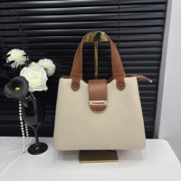 Tas Selempang Motif Litchi Beige, Tas Bahu Kasual, Tas Tangan Serbaguna untuk Wanita