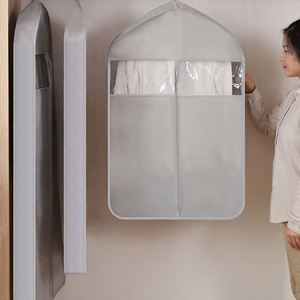 Wholesale Non-woven Fabric Storage Suit Dustproof Cover <b>Hanging</b> Garment Cover <b>Bag</b> Roof Cover With Durable Hook <b>Hanging</b> in Closet - Product Image 4