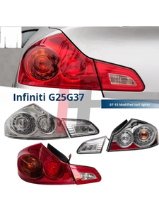 2007-2015 for Infiniti G25 G37 Tail <strong>Lights</strong> Modification Transparent <strong>Rear</strong> <strong>Lights</strong> Clear Lens New Condition Voltage Compatible G35 - Product Image 2