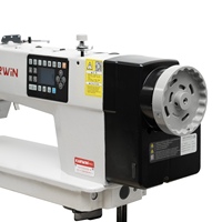 Machine à coudre industrielle point noué CARWIN 0303DB-4 programmable à entraînement direct, alimentation supérieure et inférieure, conviviale pour l'utilisateur, OEM ODM