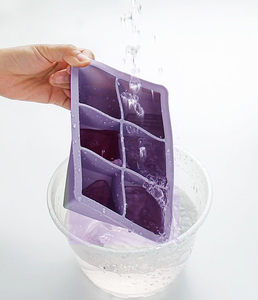 Phổ biến Stackable tái sử dụng sinh thái thân thiện sáu lỗ lớn Silicone vuông <span class=keywords><strong>Ice</strong></span> <span class=keywords><strong>Cube</strong></span> khuôn Tủ đông khuôn mẫu - Product Image 2