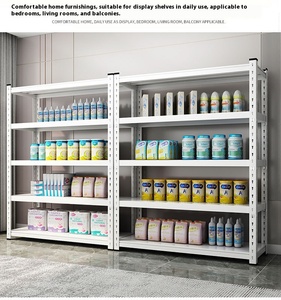 Cross-border Storage Rack Multi-layer Express Delivery <strong>Display</strong> Stand Ironwork Storage Rack Layer Board Angle Steel <strong>Shelves</strong> - Product Image 4