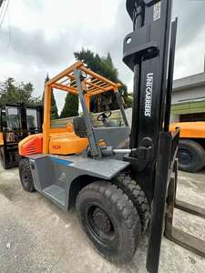 Used 7ton TCM FD70 Diesel Forklift with Three Stage Mast and 1250mm Wheelbase for Warehouse <b>Material</b> <b>Handling</b> in Shanghai - Product Image 5