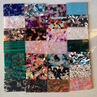 Vente en gros de bijoux en plastique fait à la main de haute qualité en feuille d'acétate de cellulose