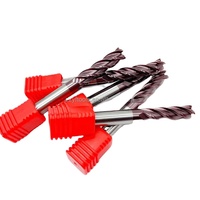 Fraises à bout plat en carbure de tungstène HRC45 HRC55 HRC60 HRC65 avec tige de 10mm