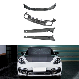 Kit de modification et amélioration de voiture en carbone sec 971 (pare-chocs avant, pare-chocs arrière, jupes latérales) pour Panamera 2017-2023 - Product Image 1