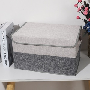 Caja Organizadora de Ropa Plegable de Algodón y Lino Estilo Coreano, con Tapa, de Alta Calidad, para Almacenamiento de Libros, Exclusiva para Comercio Transfronterizo - Product Image 6