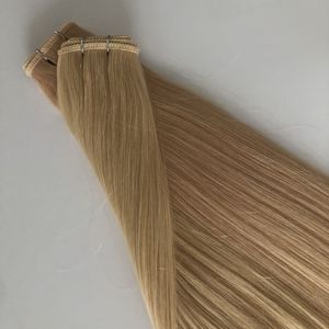 Extensions de cheveux invisibles à trame plate 100% cheveux humains vierges, sans retour de cheveux, <span class=keywords><strong>extension</strong></span> à trame plate - Product Image 6