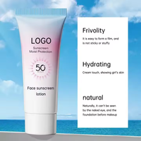 OEM Naturel Sans Huile soin du visage Couverture Peau Protection UV spf 50 Crème Solaire Ecran Solaire