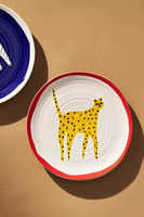 Assiette à dessert décorative en céramique artisanale YG American Anthropologie, style nordique, motif animalier, pour la Chine continentale