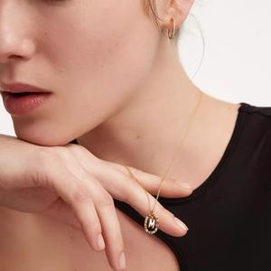 <span class=keywords><strong>España</strong></span> Capital iniciales circón collar nicho luz lujo nuevo ins colorido circón luz lujo colgante letra collar - Product Image 6