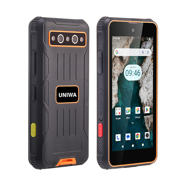 4 Inch Waterproof 16MP Camera Uniwa R4001 Unlocked Android 14 Rugged Phone 4G LTE Mini Size 4GB 64GB IP68 Smartphone