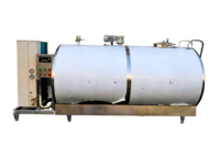 Réservoir de Refroidissement de Lait en Acier Inoxydable Extra Large 20000L, Réfrigération Rapide, Isolation Thermique, Stockage de Lait Brut en Vrac pour Grandes Exploitations Laitières