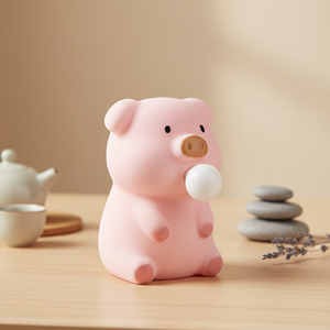 Dekompressions-Blasen-Spielzeug Schwein zum Drücken aus EVA-Material für Kinder mit Musikfunktion und Stressabbau-Puppe Großhandel für Alter 3-14 - Product Image 3