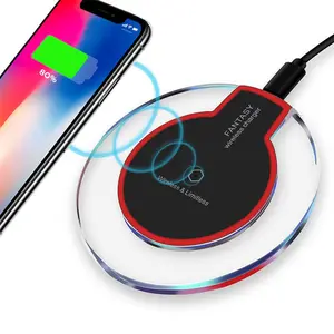 Draadloze Lader Universele Qi Charging Pad Voor S8 Plus S7 Rand S6 S6 Rand Plus