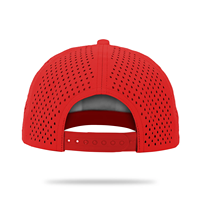 Promotionnel populaire plaine noir 5 panneaux Design logo casquette de Baseball Performance perforé étanche blanc Golf sport chapeau