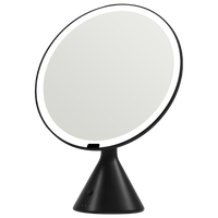 Miroir de courtoisie de maquillage moderne à LED haut de gamme antidérapant Table cosmétique lumineuse portable avec lumières pour la salle de bain