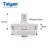 Crochets muraux industriels blancs en plastique en forme de T, sans trace, vente en gros, haute qualité, durables, fournitures de quincaillerie pour suspension sans cadre