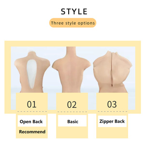 Tuta Integrale in Silicone con Protesi Mammarie e Vagina Finta Imbottita in Cotone, per Transgender, Crossdresser e Drag Queen - Product Image 4
