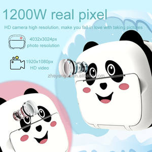 2.4 "השפתיים מסך הקלטת וידאו ילדה מתוזמן ירי 1080p אוטומטי מיקוד selfie panda ילדים מצלמה מיידית - Product Image 4