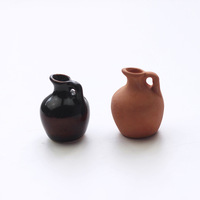 Fabriqué en usine maison de poupée poterie jardinières Mini fleur Pots en terre cuite Miniature pot de fleurs en céramique pour la maison jardin bricolage