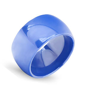 CHENG JEWELERS Bagues pour hommes en céramique blanche de 8 mm avec incrustation en aluminium anodisé <span class=keywords><strong>orange</strong></span>, bleu, vert, violet, rouge – Bandes classiques pour cadeaux - Product Image 5