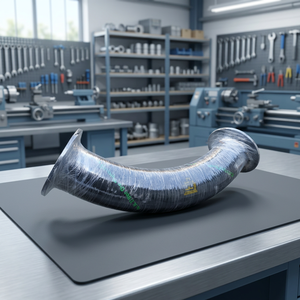 45Deg <b>Rubber</b> Bend for Slurry Application Two-Layer Steel Wire Braided Reinforced Construction Cutting Durable Design 20-30mm - Product Image 2