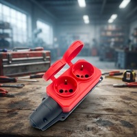 Prise électrique extérieure étanche IP54, anti-poussière, anti-chute, anti-froid, 250V 16A, industrielle SCHUKO CE