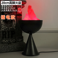 Feu de camp brasero lanterne Halloween Simulation flamme lampe feu poêle électronique rétro décoration mariage feu accessoire
