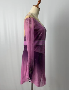 Vestido de Patinaje Artístico, Ropa de Pole Dance, <span class=keywords><strong>Disfraz</strong></span> de Baile Latino para Mujeres y Niñas, Vestidos de <span class=keywords><strong>Patinadora</strong></span>, Trajes de Competición de Patinaje y Baile, Económicos - Product Image 3