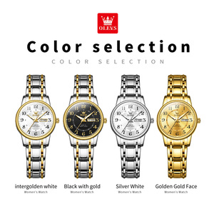 OLEVS 2891 Ventas calientes OEM reloj de pulsera OEM reloj personalizado Dial digital oro inoxidable lujo mujer deportes reloj de cuarzo - Product Image 6