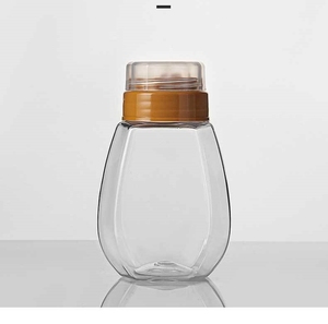 Nhà Máy Bán Buôn Nhựa Trong Suốt Mật Ong <span class=keywords><strong>Container</strong></span> Đôi Bìa 300G 500G 1000G Mật Ong Jar Bao Bì Chai - Product Image 5