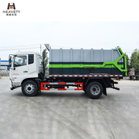 Camion de transfert de déchets HEAVSTY 3950, entreaxe 16 mètres cubes, diesel, neuf, entièrement scellé, chargement arrière, 4x2, Dongfeng Kinland
