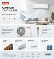 Climatiseur Split KANION 12000 BTU Inverter R32 Eco Mural Réversible Pompe à Chaleur 220-240V 50Hz Salon Chambre Bureau