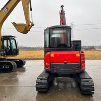 Excavatrice compacte sur chenilles Yanmar VIO55 d'occasion de 5,5 tonnes à queue zéro avec moteur à économie de carburant, accessoires et personnalisation disponibles