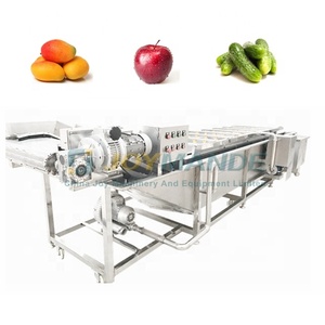 Industrial Air Bubble Fruit Washing Machine Ultrasonic Ozone Fruit Sterilizer Cleaner Washer Machine