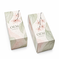 Boîte d'emballage en carton personnalisée entièrement imprimée en matériaux recyclés avec revêtement UV, boîte en papier de marque pour crème visage, sérum, soins quotidiens de la peau