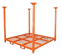 Structure en acier robuste Centre de distribution de pneus Chariot de stockage vertical pliable modulaire pour pneus