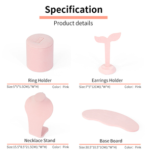 Espositore per <span class=keywords><strong>Gioielleria</strong></span> HLB ODM, Set di Supporti Personalizzabili con Logo - Product Image 4