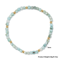 Bracelets en perles facettées de 3 mm pour femmes, pierres précieuses naturelles, bracelet élastique en cristal de guérison fait à la main, bijoux unisexes